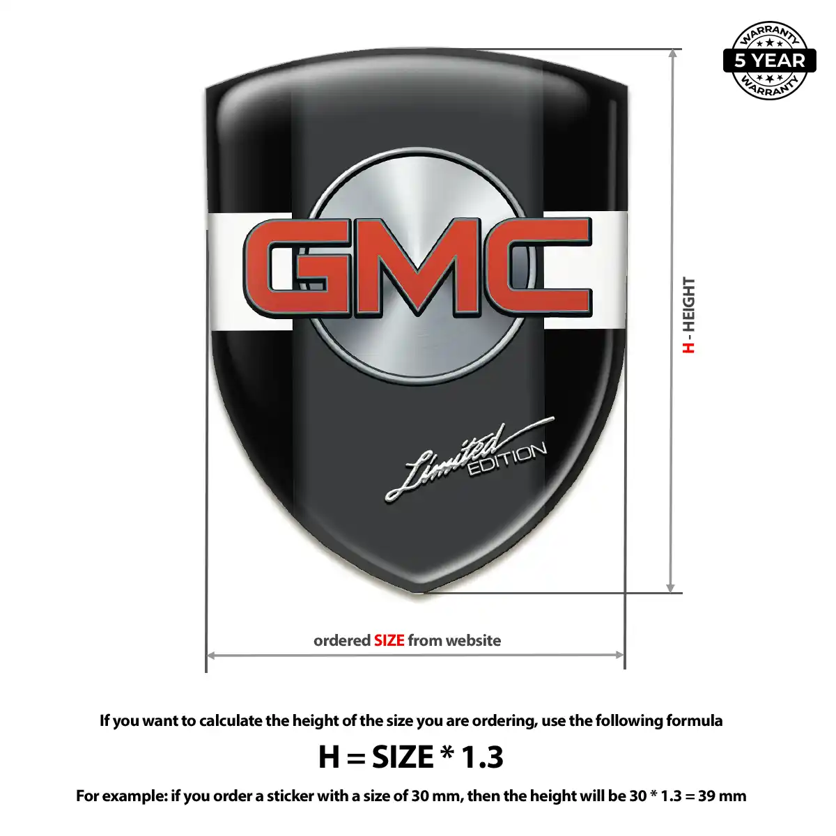 GMC Emblem Crest Deluxe Edition