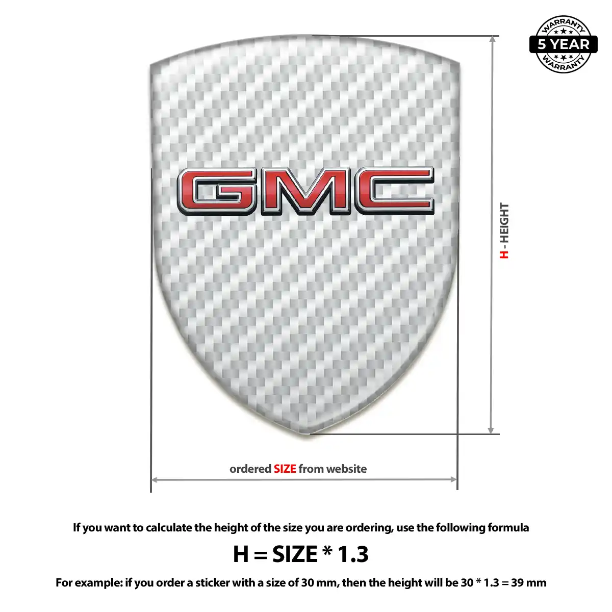 GMC Emblem Crest Elite Finish
