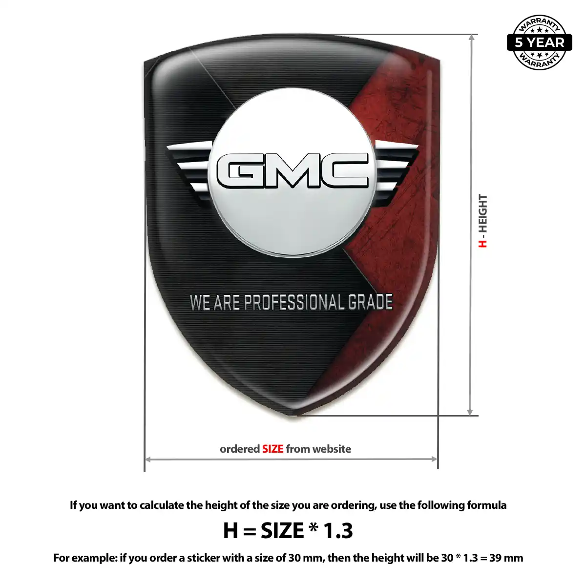 GMC Emblem Crest Prime Quality