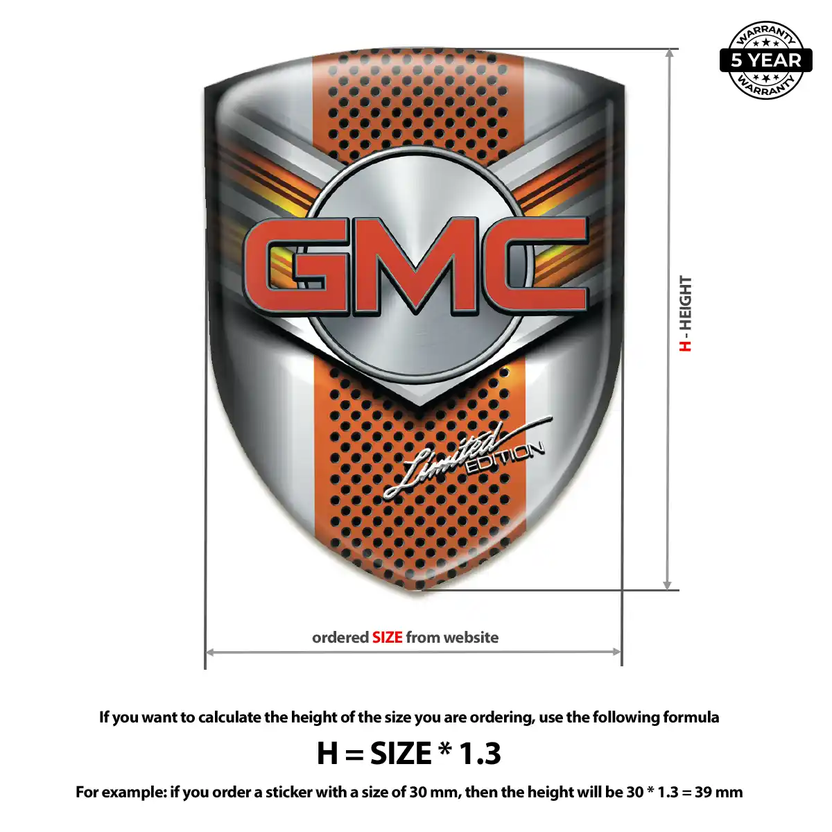 GMC Emblem Crest Resin Elite