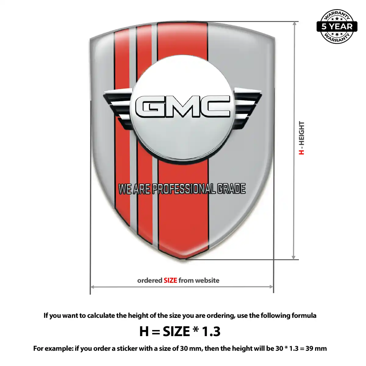 GMC Emblem Crest Resin Luxe