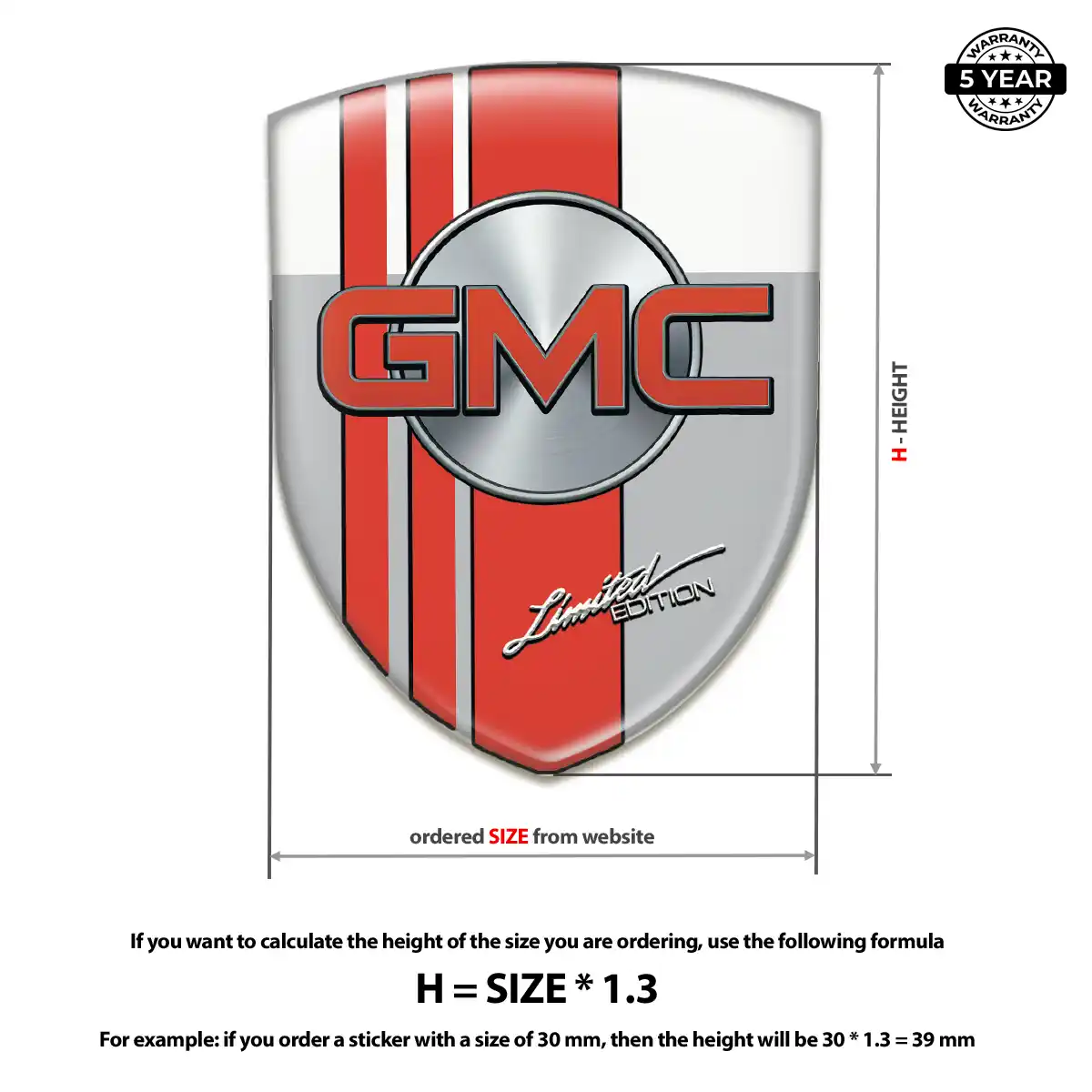 GMC Emblem Crest Sleek Style