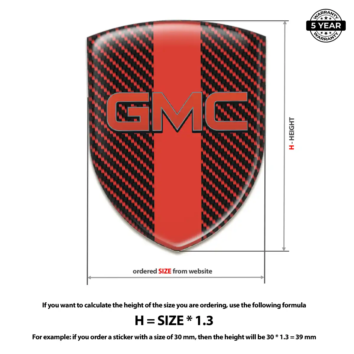 GMC Emblem Domed Badge Elite Edition