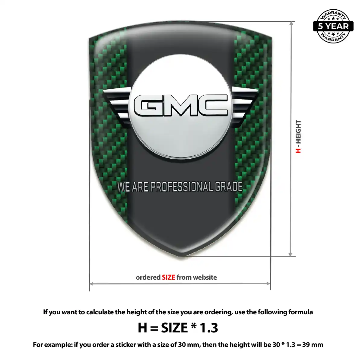 GMC Emblem Domed Badge Exclusive Series