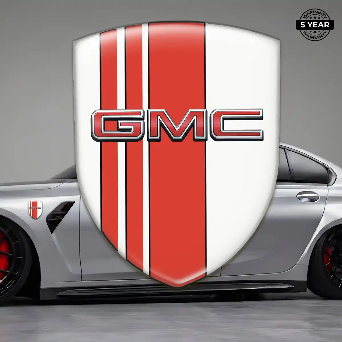 GMC Emblem Domed Badge Resin Luxe