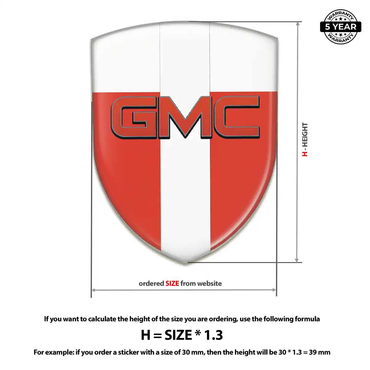 GMC Emblem Logo Badge Interior Luxe