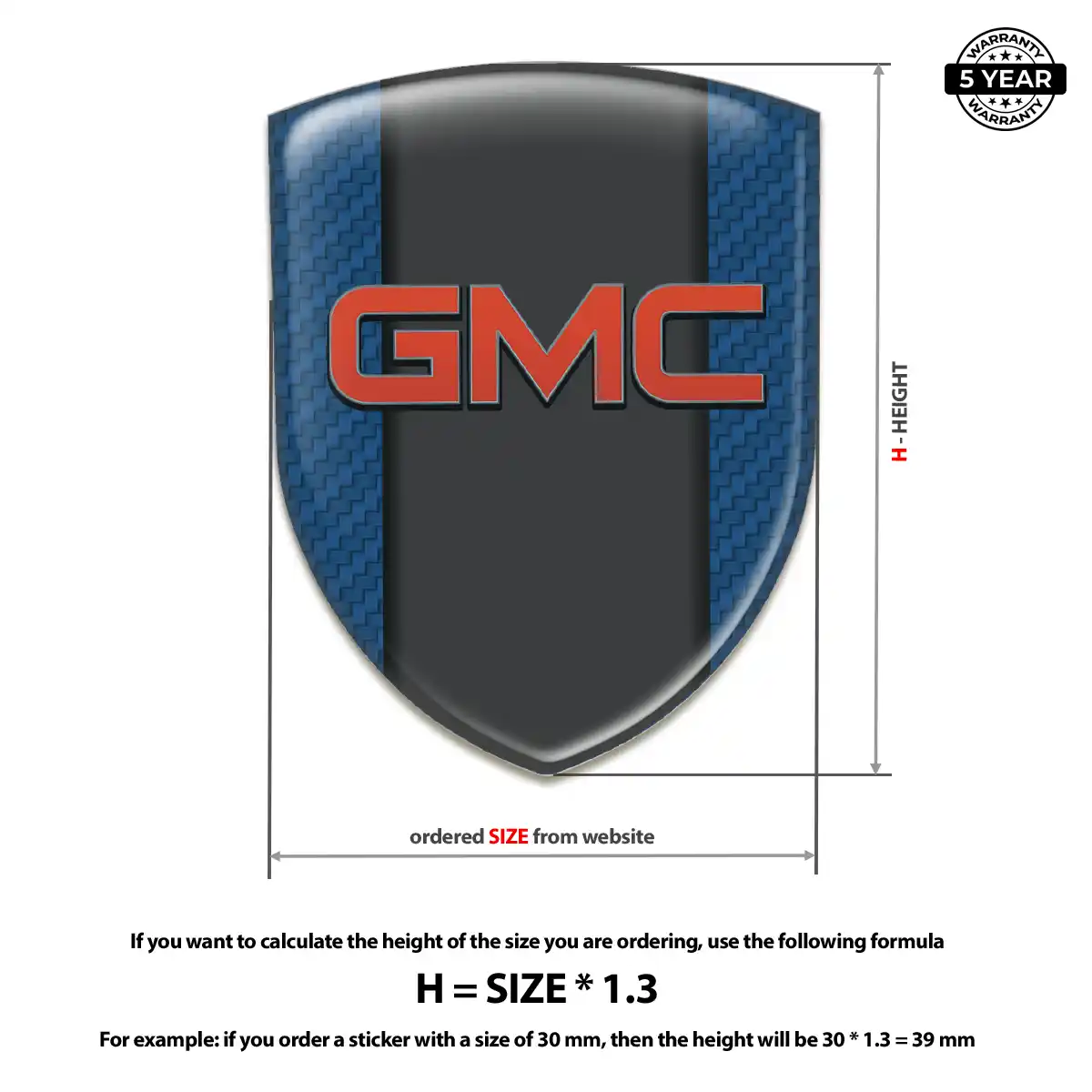 GMC Emblem Logo Badge Noble Edition