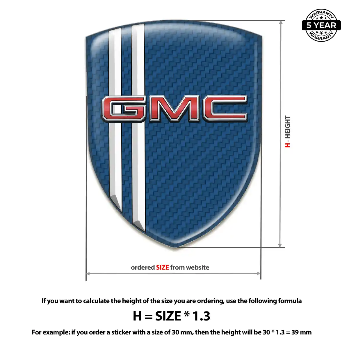 GMC Emblem Logo Badge Opulent Line