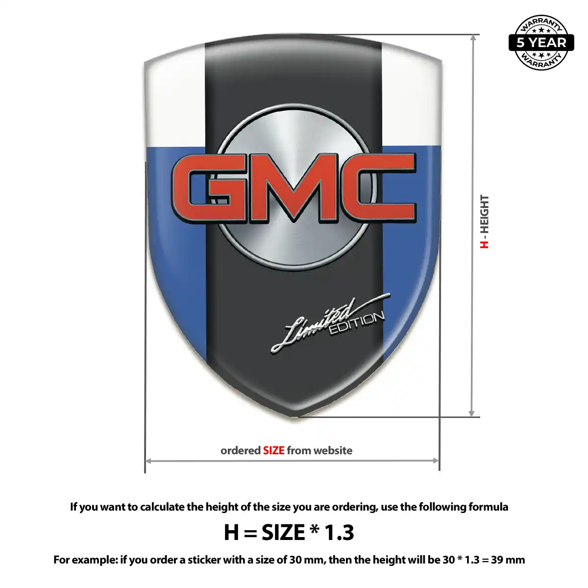 GMC Emblem Logo Badge Prime Quality