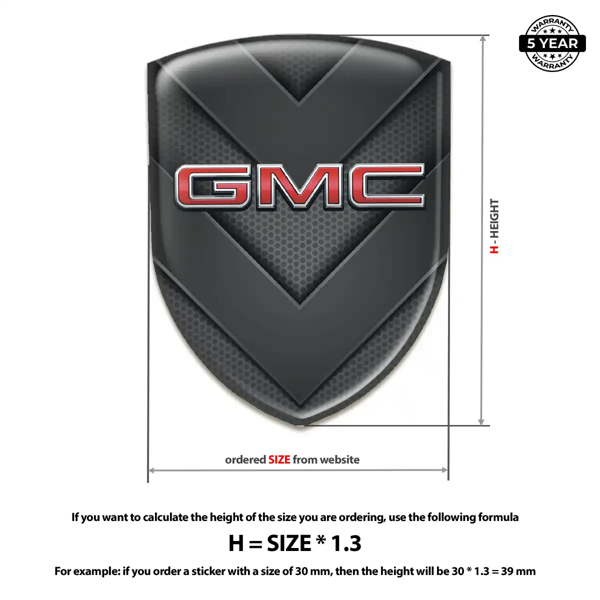 GMC Emblem Logo Badge Refined Design