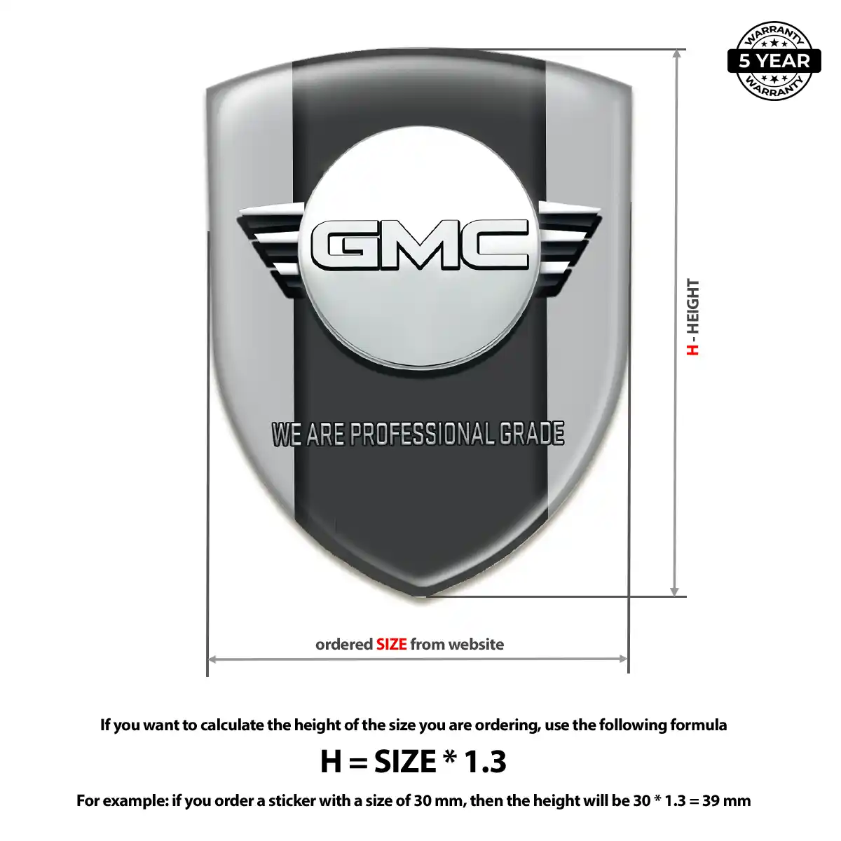 GMC Emblem Logo Badge Sleek Style