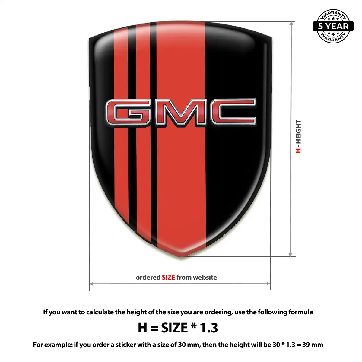 GMC Emblem Logo Elite Finish