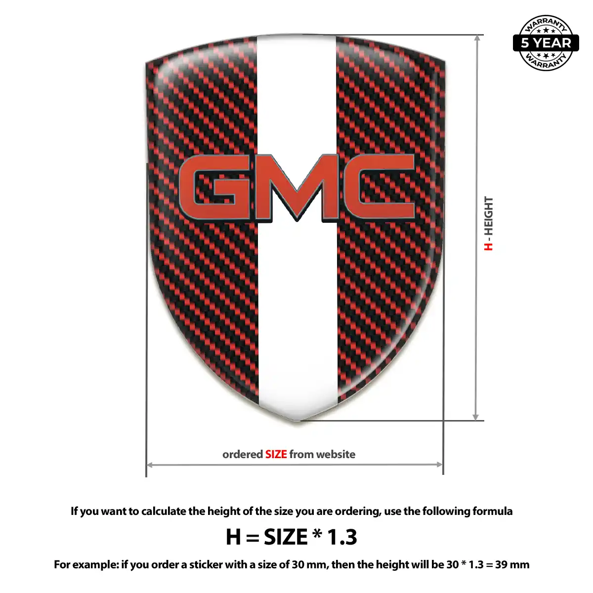 GMC Emblem Logo Resin Luxe