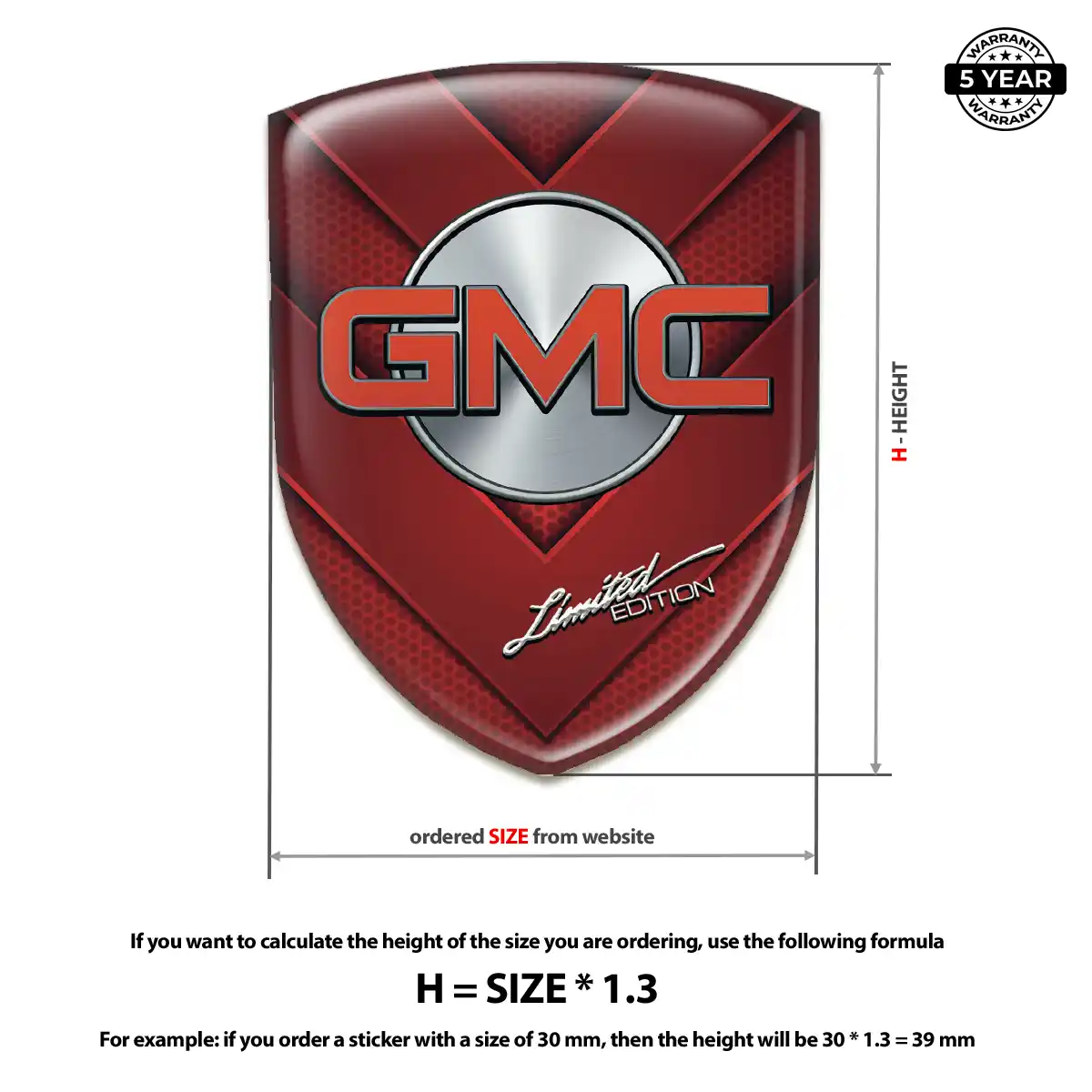 GMC Emblem Logo Signature Grade