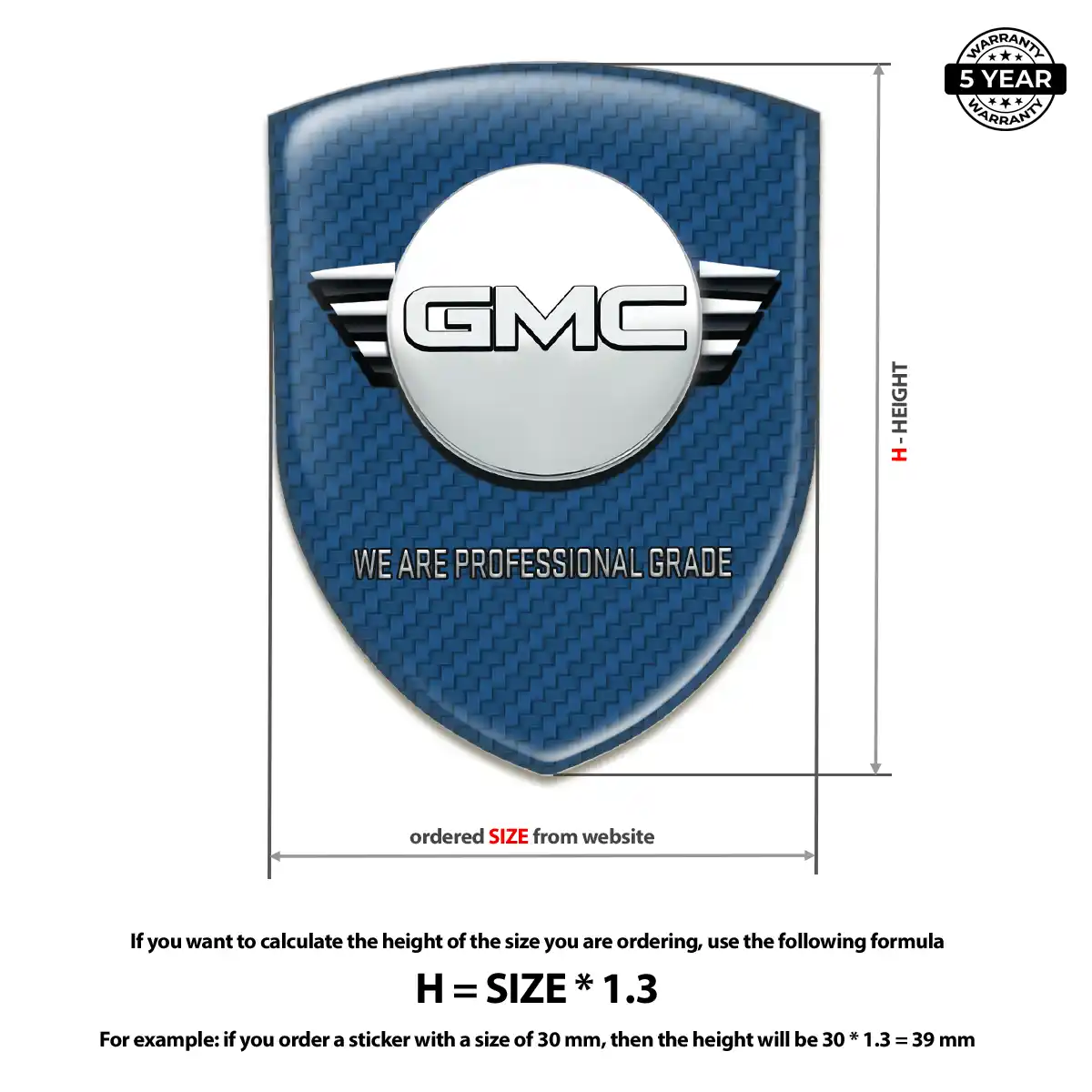 GMC Emblem Resin Luxe