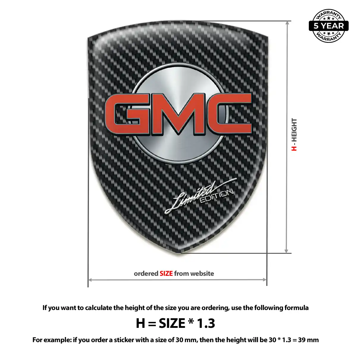 GMC Emblem Shield Elite Finish