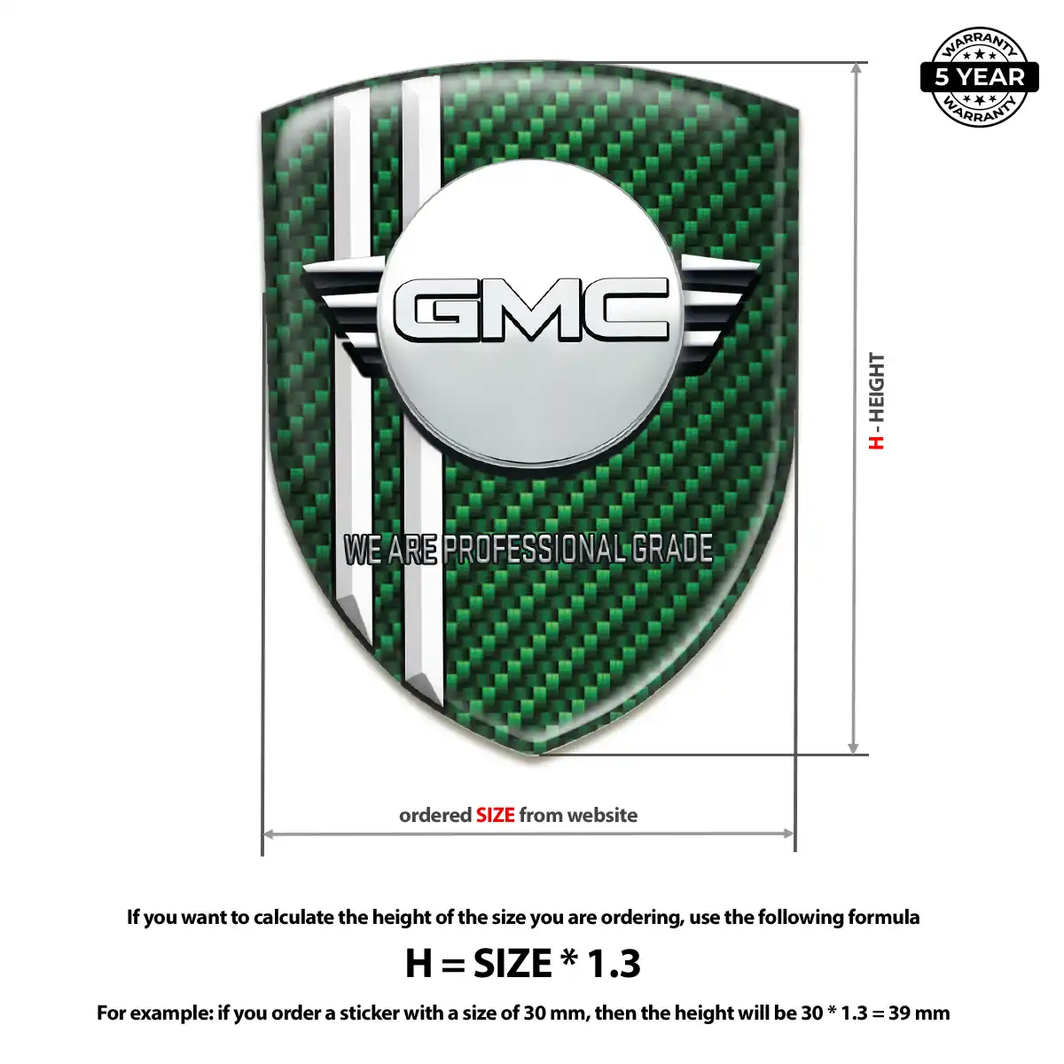 GMC Emblem Shield Opulent Line
