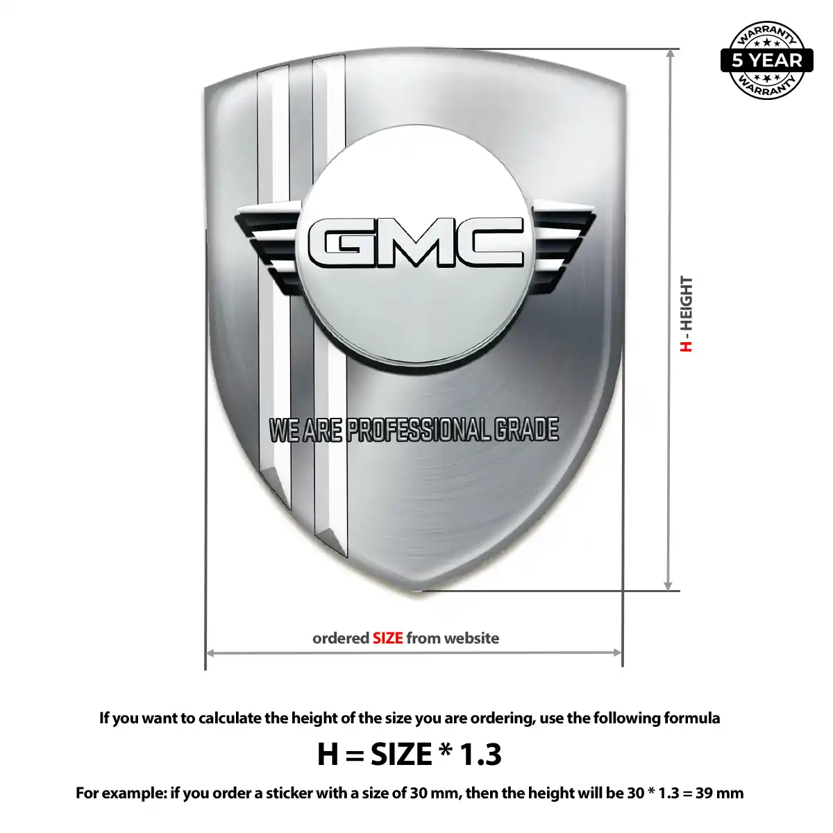 GMC Emblem Shield Prestige Line