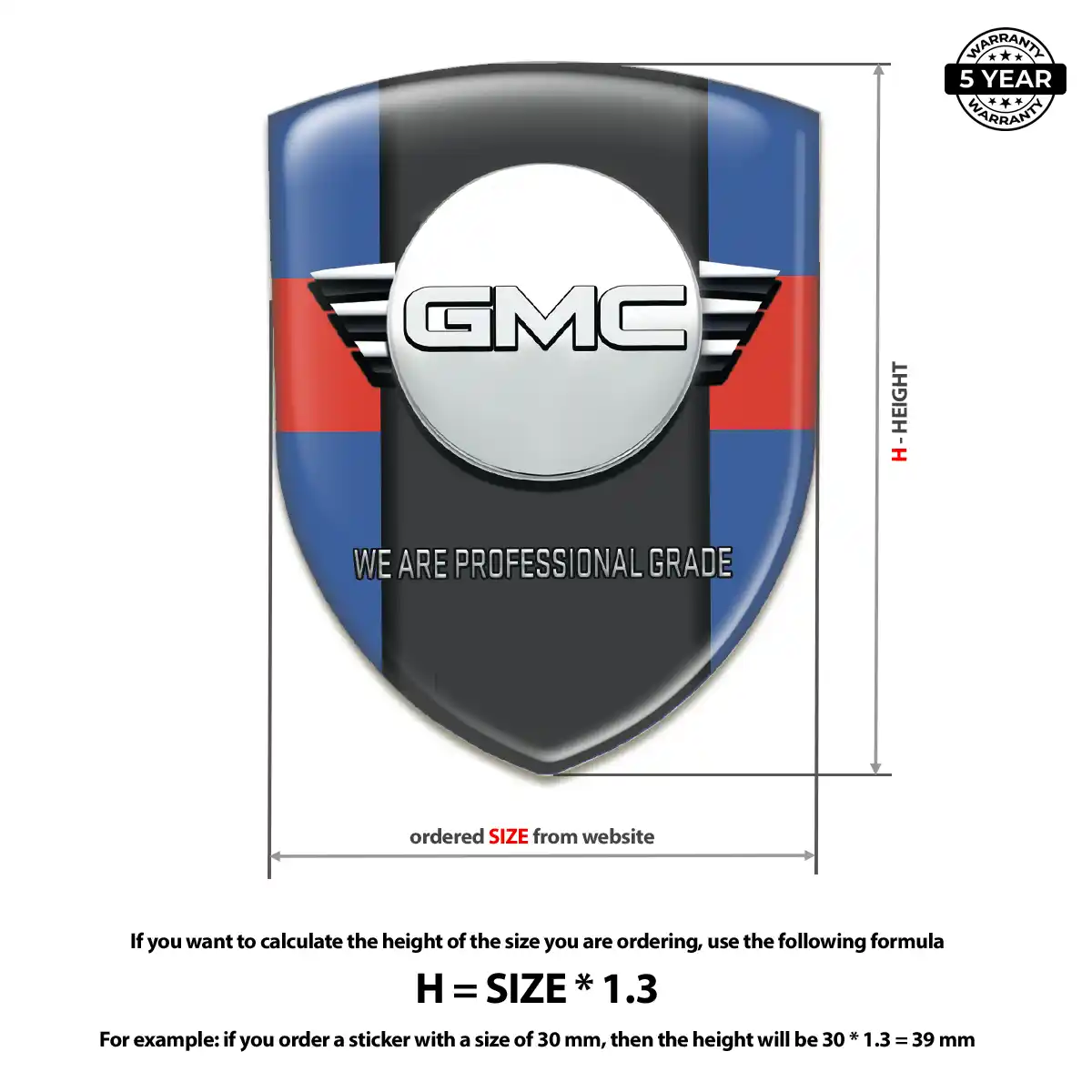 GMC Emblem Shield Resin Luxe