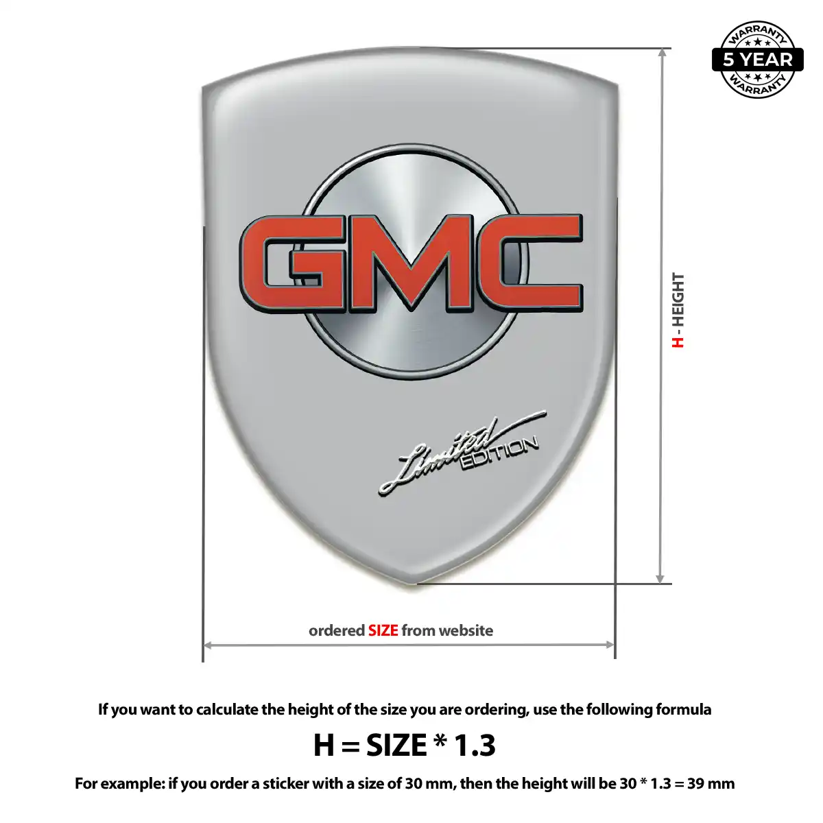 GMC Emblem Shield Signature Grade
