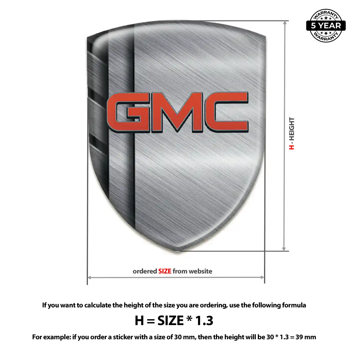 GMC Emblem Shield Sleek Style