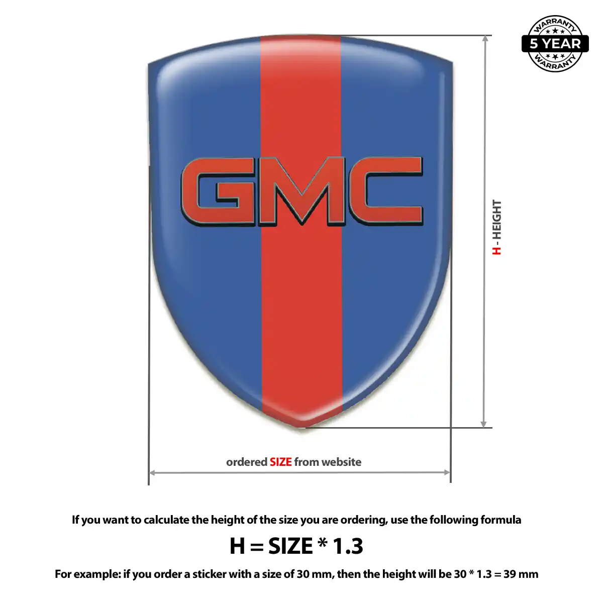 GMC Emblem Shield Superior Craft