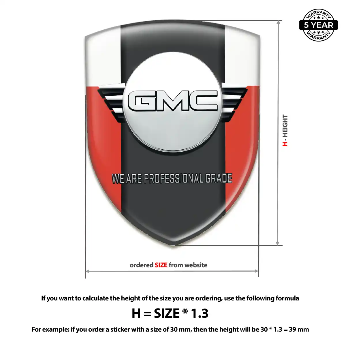 GMC Emblem Silicone Opulent Line