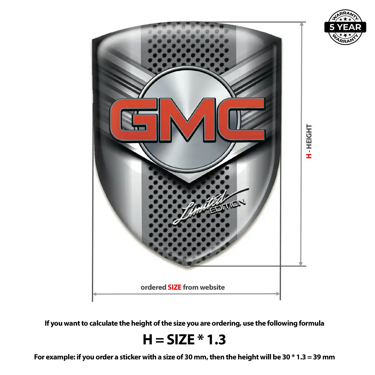 GMC Emblem Silicone Prime Quality