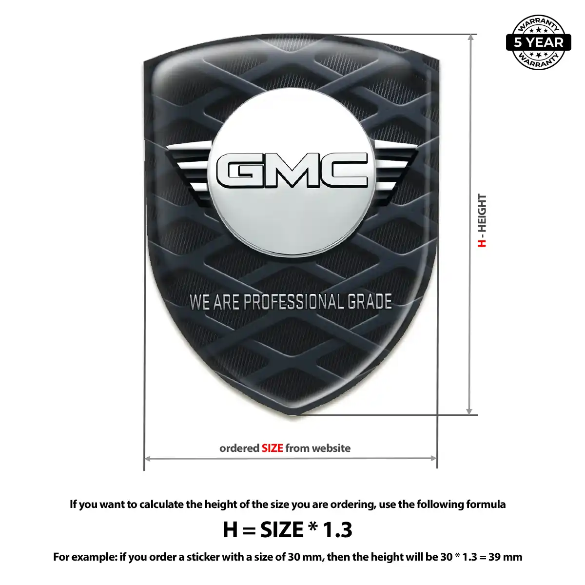GMC Emblem Silicone Resin Luxe