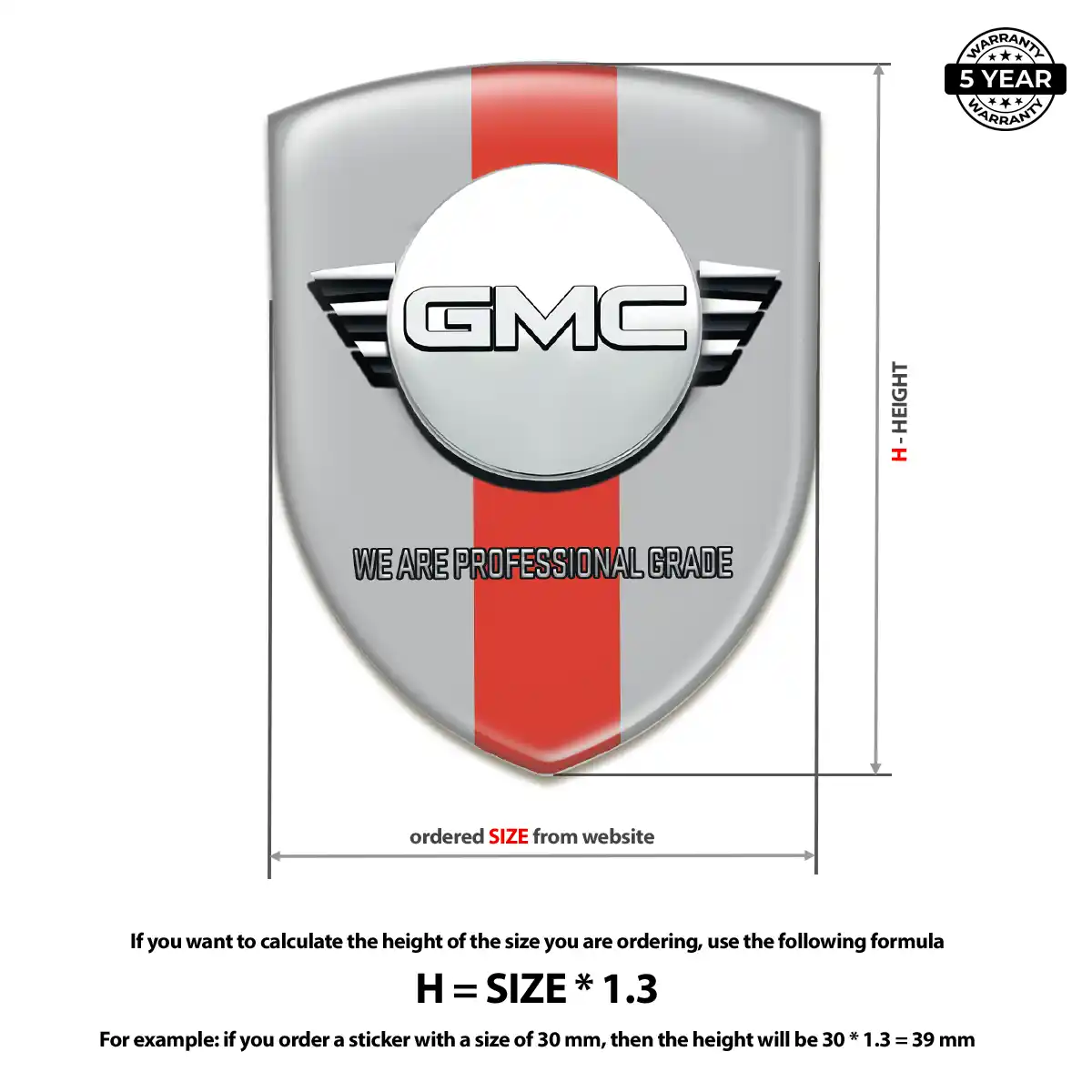GMC Emblem Silicone Superior Craft