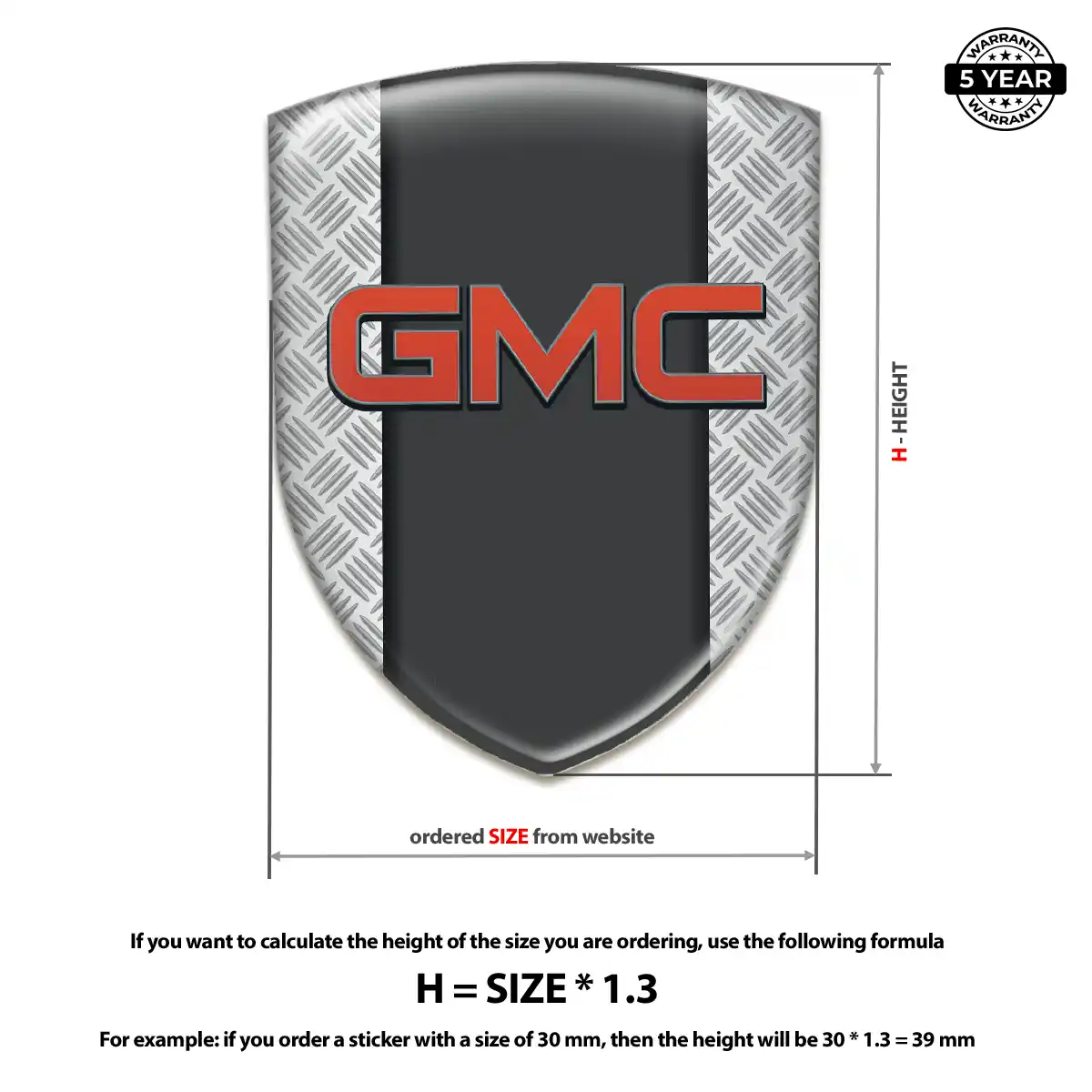 GMC Epoxy Domed Sticker Exclusive Series