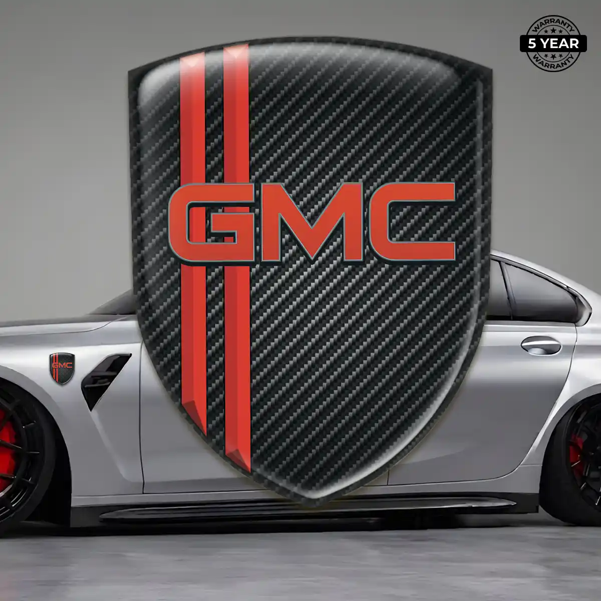 GMC Epoxy Domed Sticker Refined Design