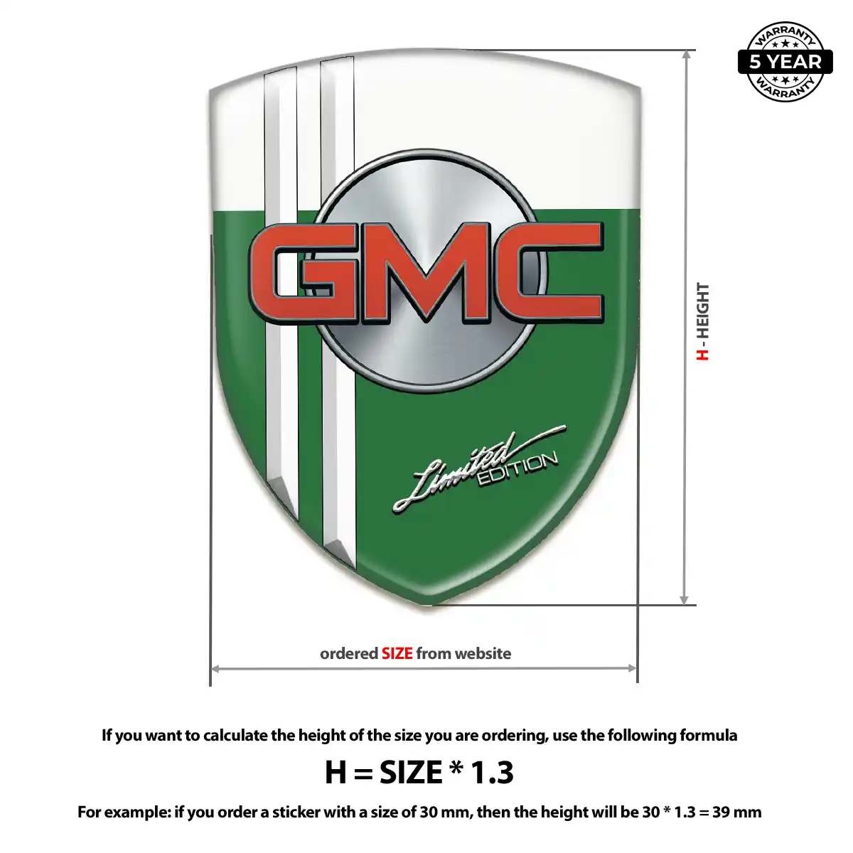 GMC Epoxy Domed Sticker Resin Elite