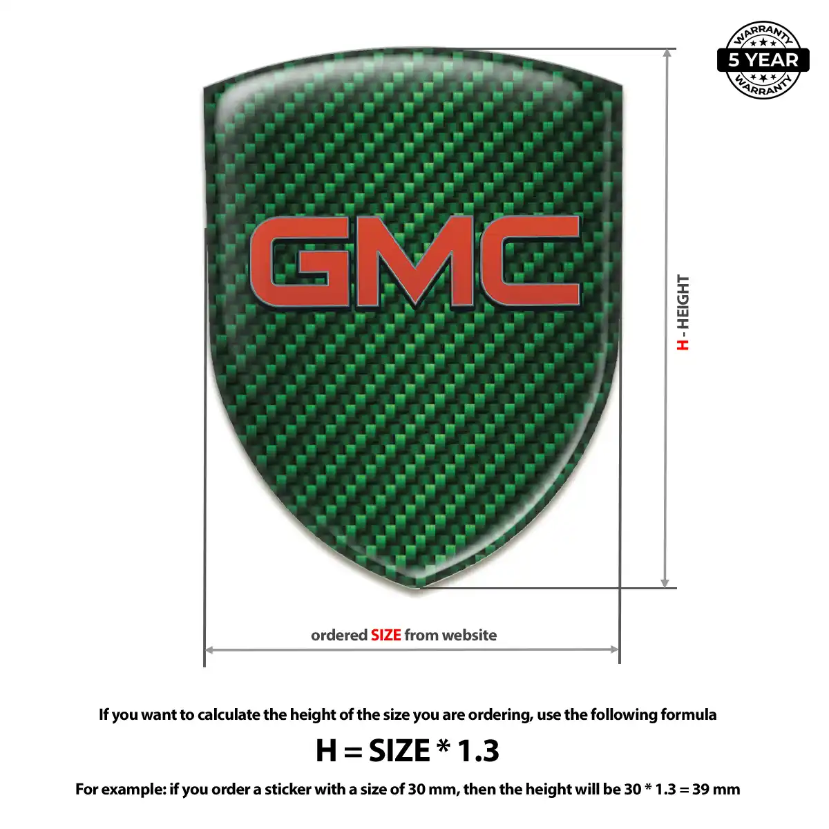 GMC Epoxy Domed Sticker Resin Luxe