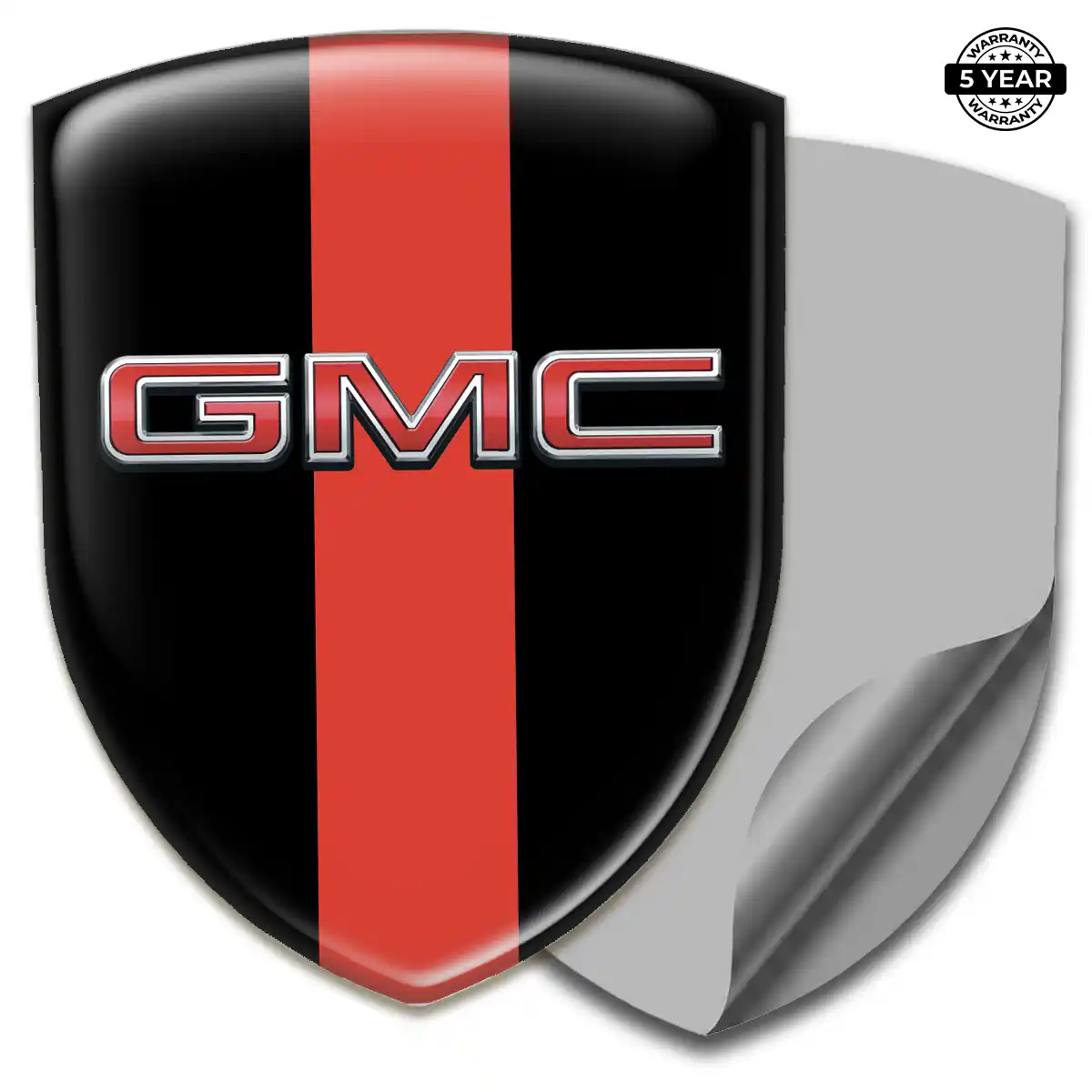 GMC Epoxy Domed Sticker Sleek Style