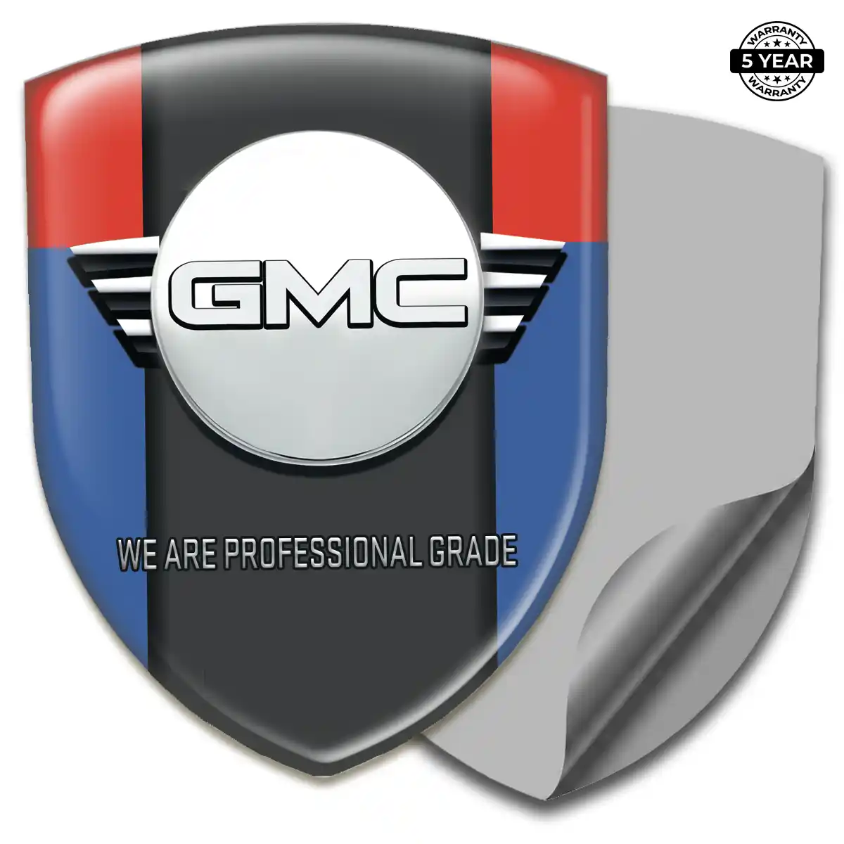 GMC Gel Badge Sticker Premium Dome