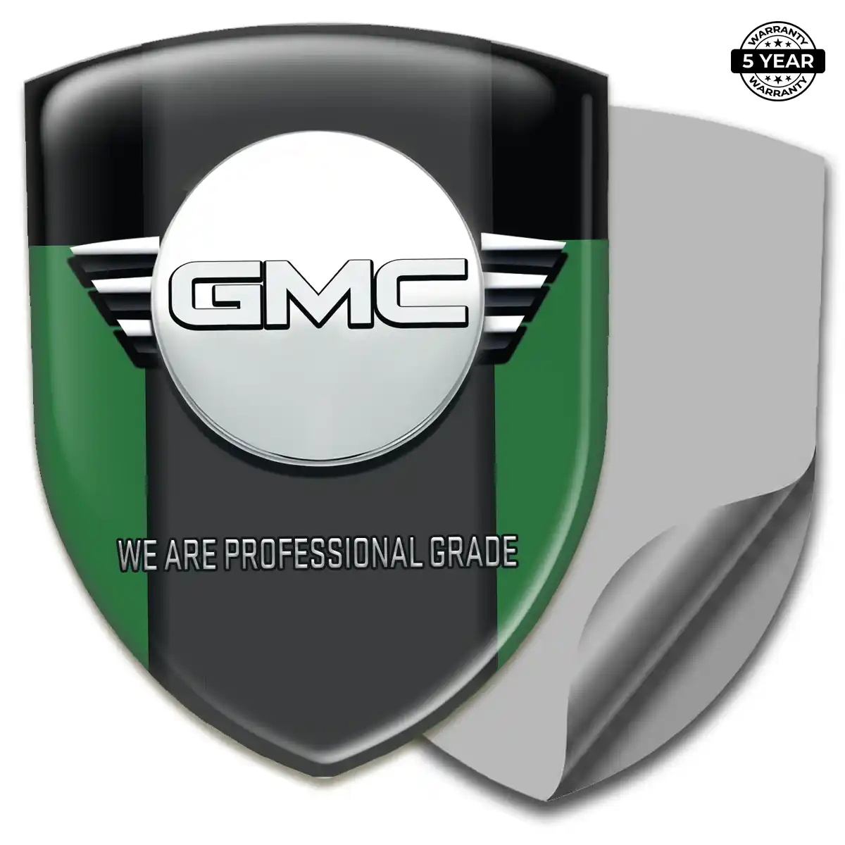 GMC Gel Badge Sticker Refined Design