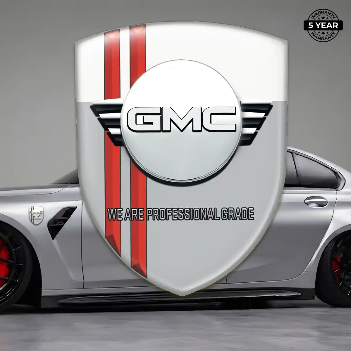 GMC Gel Badge Sticker Sleek Style