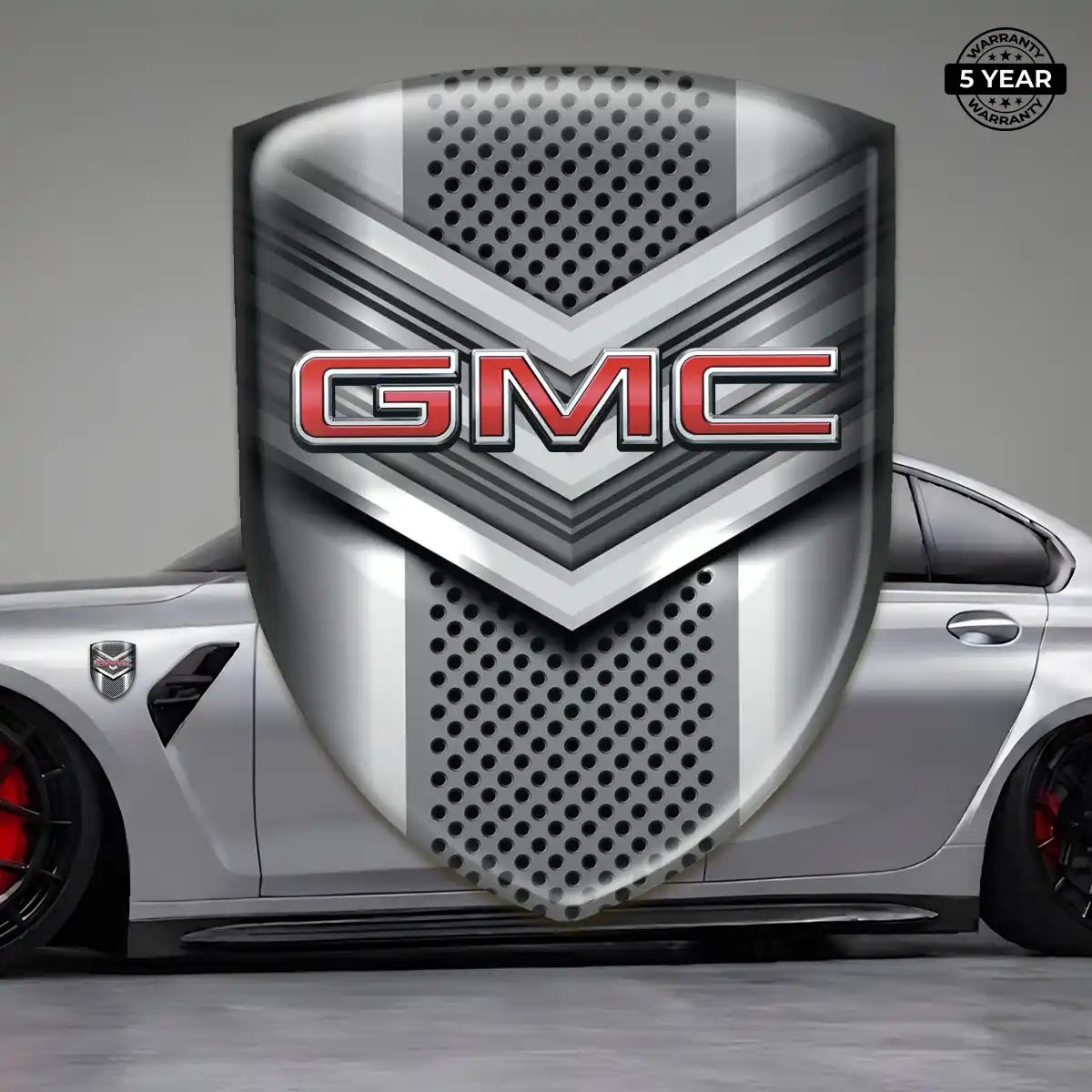 GMC Gel Emblem Sticker Premium Dome
