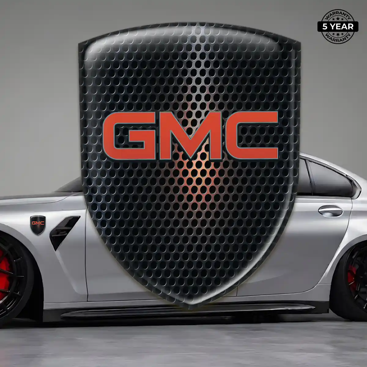 GMC Gel Emblem Sticker Refined Design