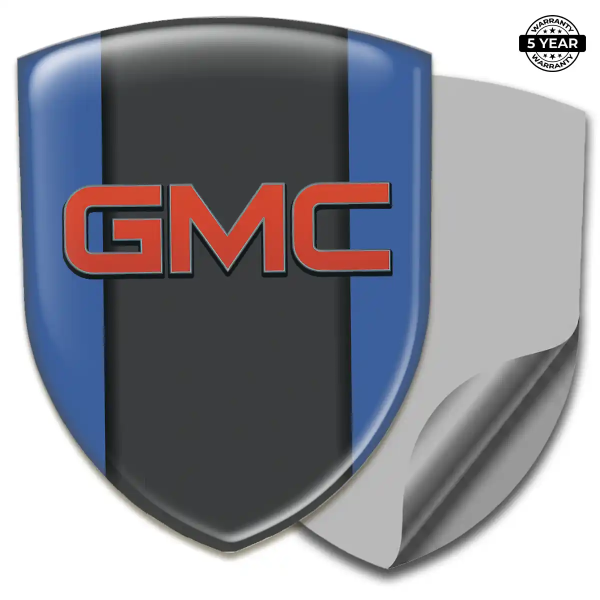 GMC Gel Emblem Sticker Sleek Style