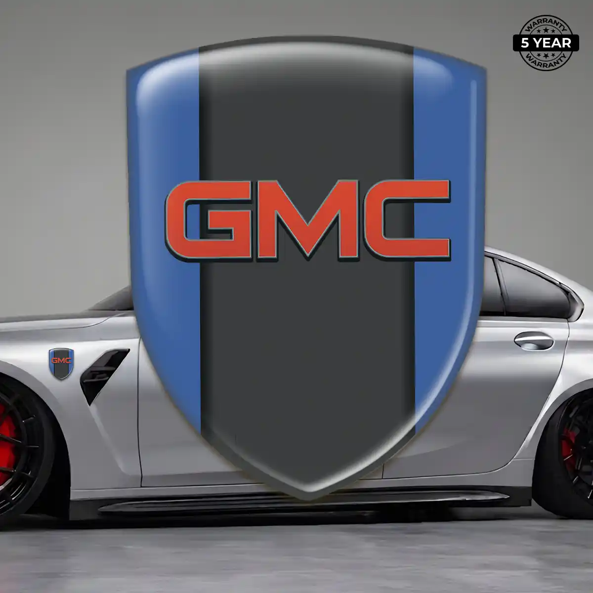 GMC Gel Emblem Sticker Sleek Style