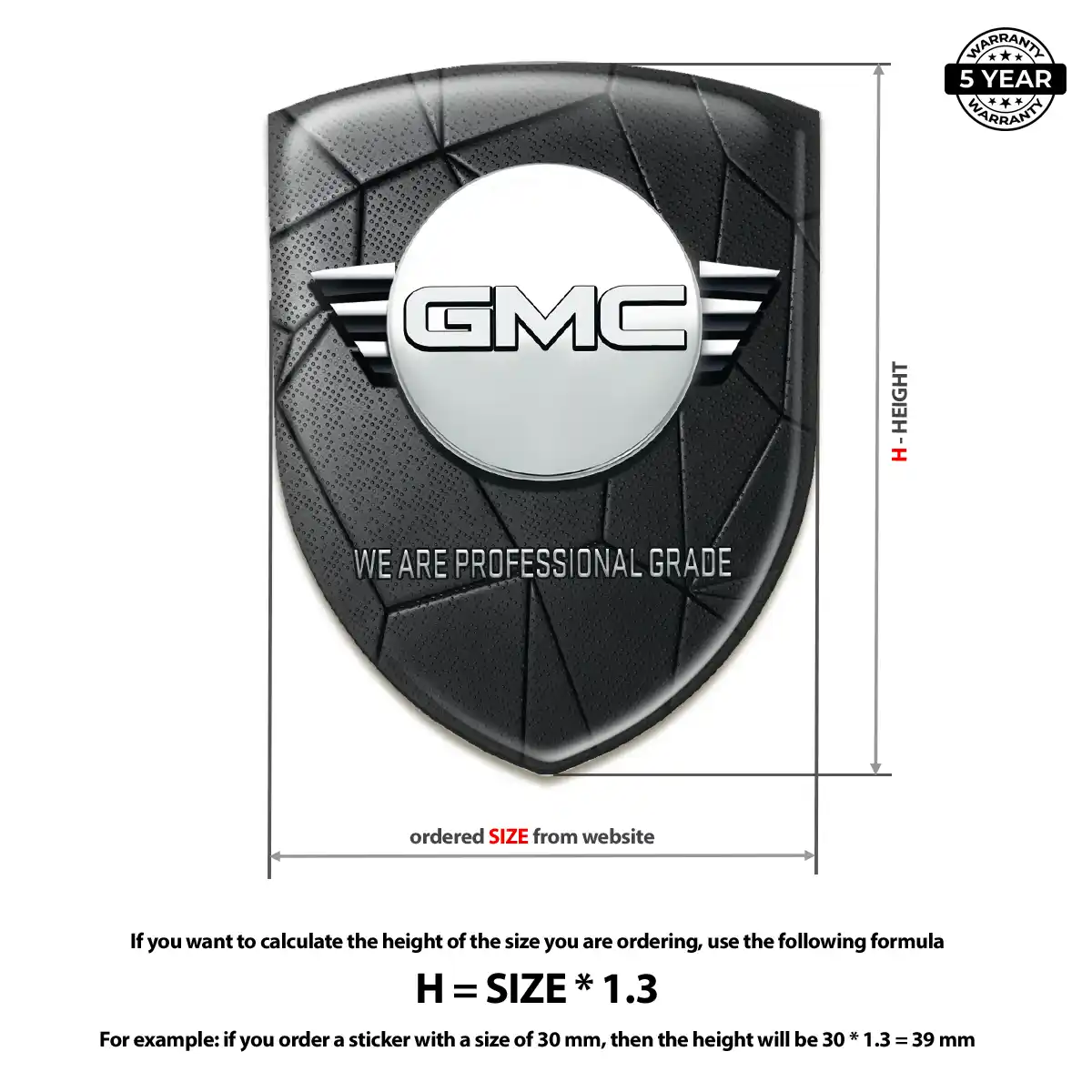 GMC Logo Badge Deluxe Edition