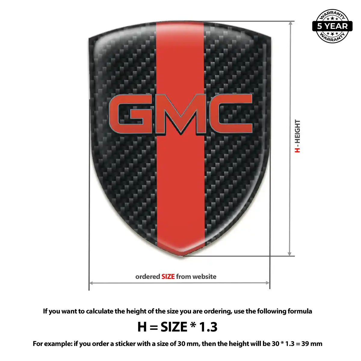 GMC Logo Badge Interior Luxe