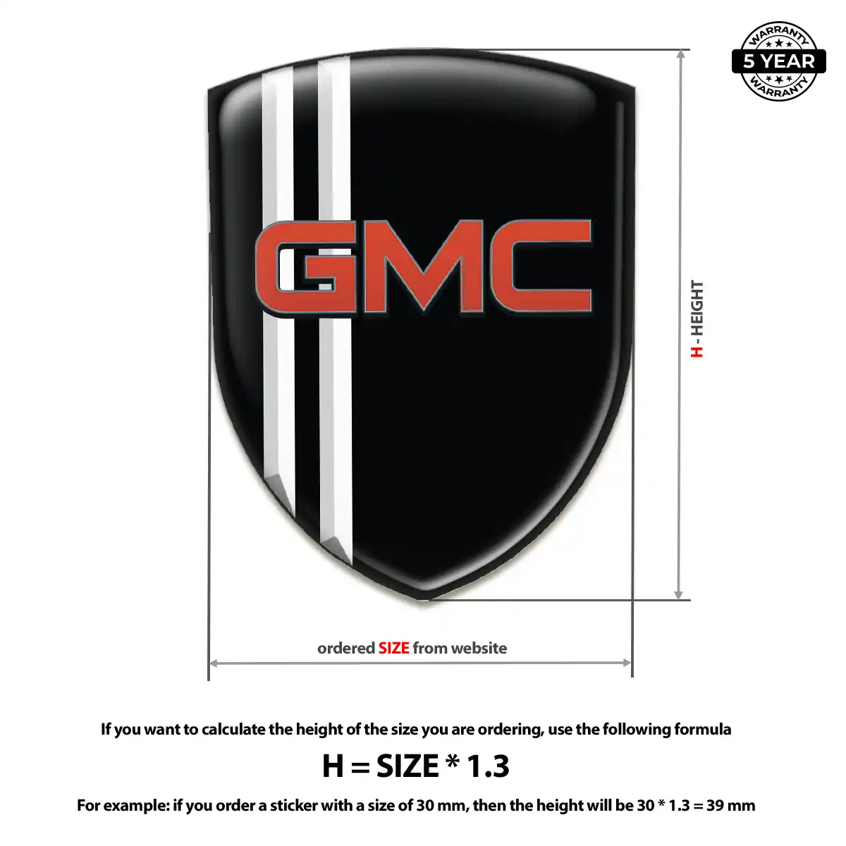 GMC Logo Badge Prime Quality