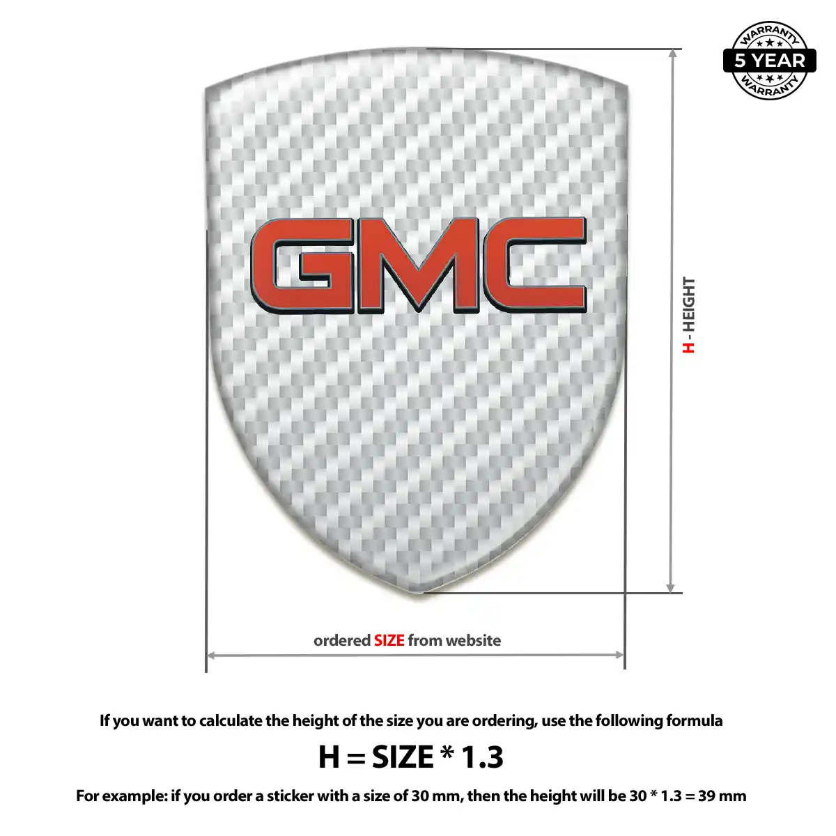 GMC Logo Badge Superior Craft