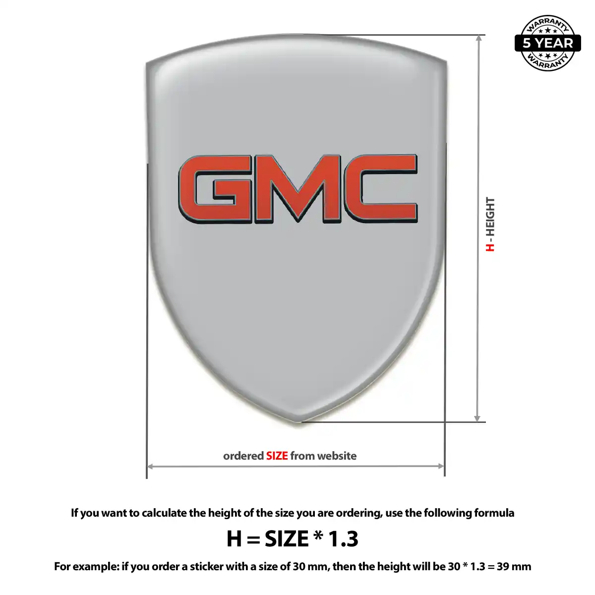 GMC Logo Emblem Elite Finish