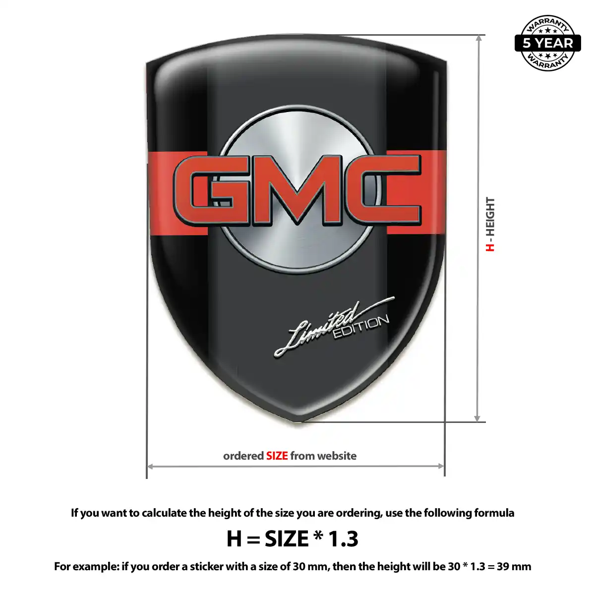 GMC Logo Emblem Resin Luxe