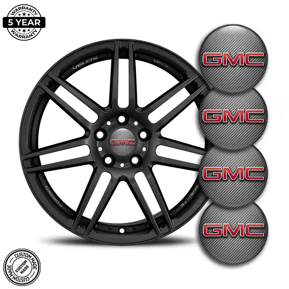 GMC Logo Silicone Emblem Self-Adhesive Stylish Design