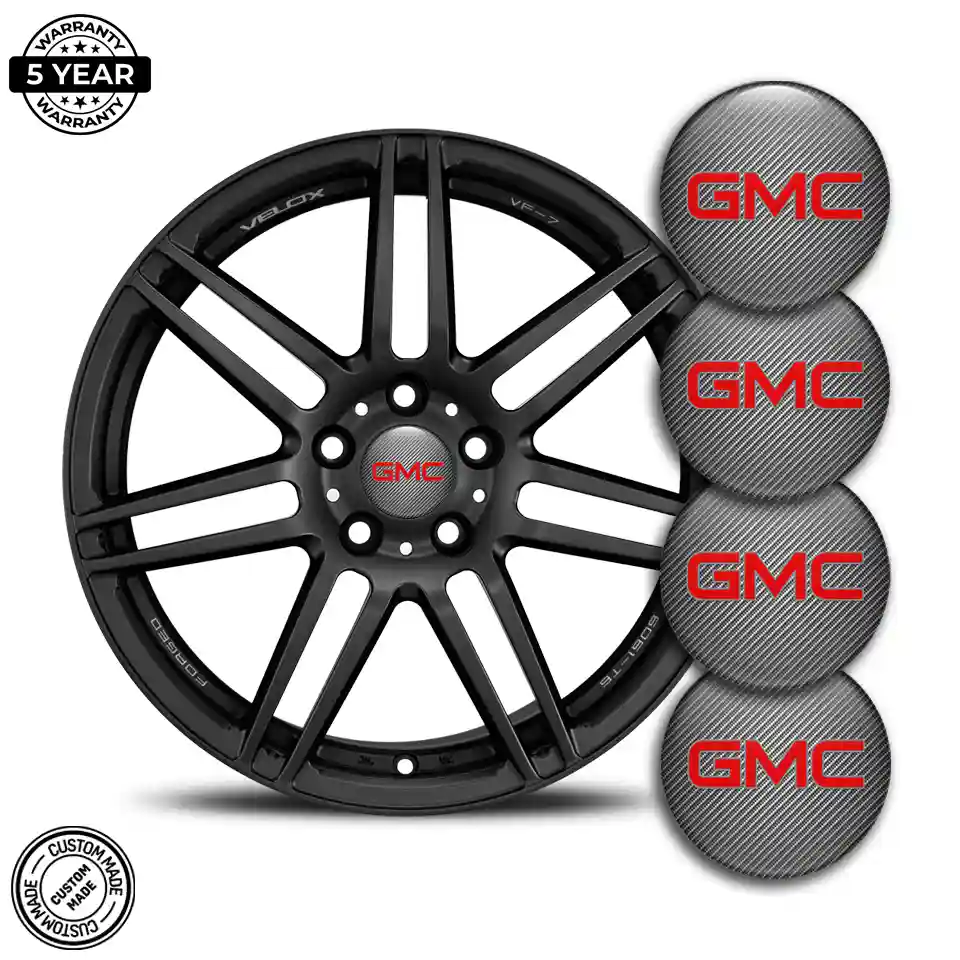 GMC Logo Silicone Sticker Self-Adhesive Stylish Design